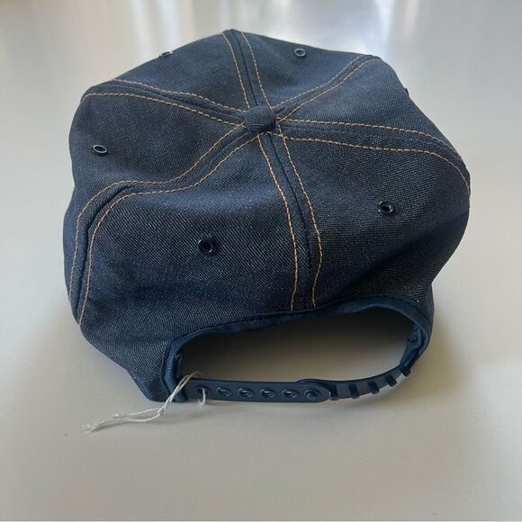 John Deere Trucker Hat Vintage Louisville Denim Adjustable Snapback Cap Patch - Picture 7 of 12